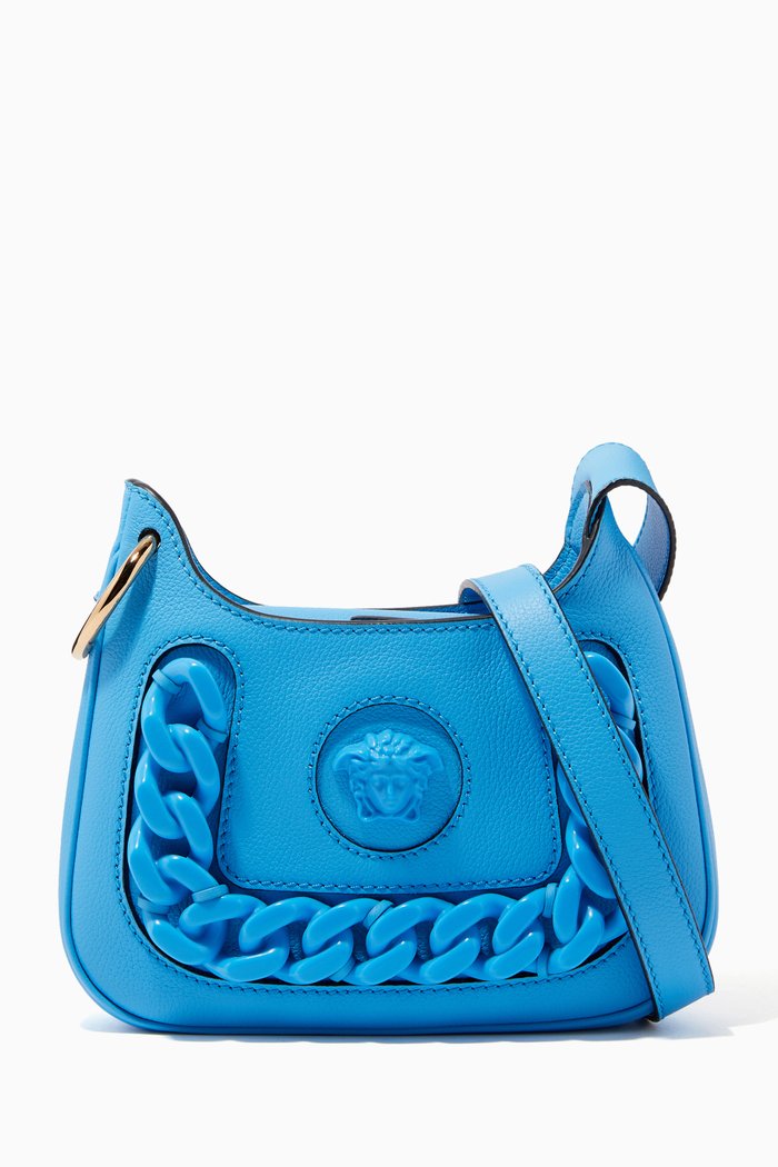 

Medusa Mini Hobo Bag in Calf Leather, Multicolour