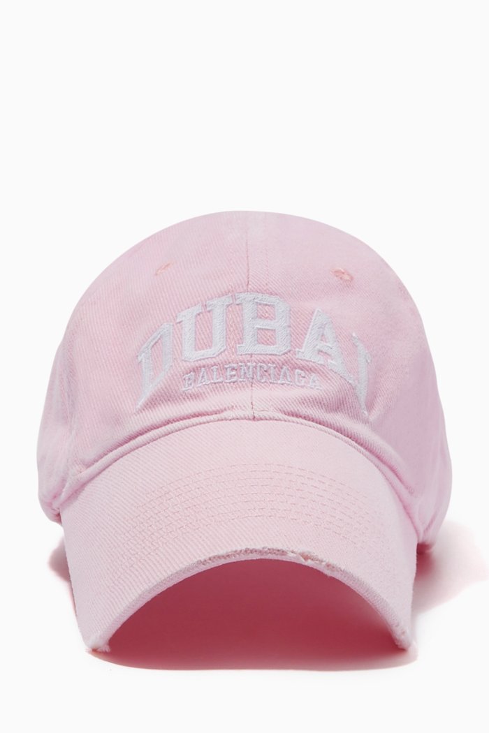 

Cities Dubai Baseball Cap in Organic Cotton, Pink