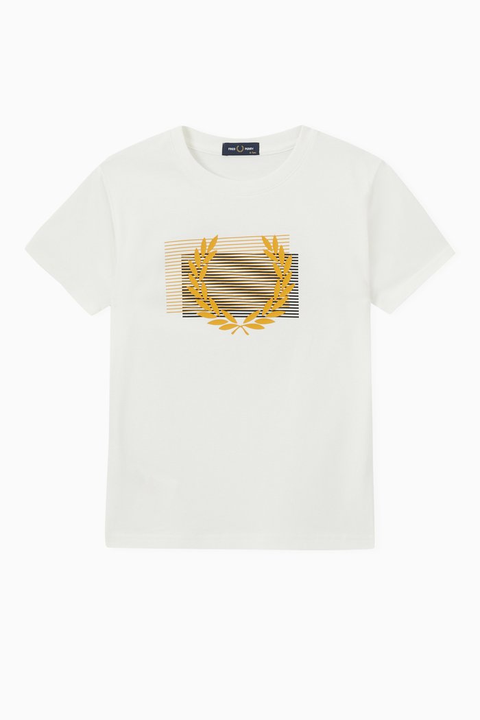 

Glitched Graphic T-Shirt in Cotton, White