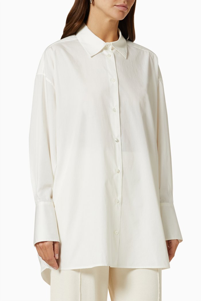 

Lulu Shirt in Cotton Poplin, Neutral
