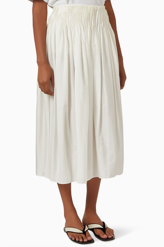 

Ruth Skirt in Cotton Poplin, Neutral