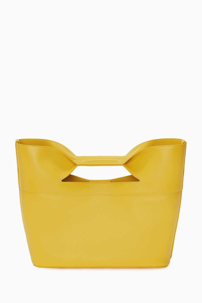 

Small Bow Bag in Leather, Yellow