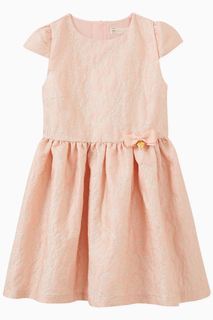 

Bridget Dress in Jacquard, Pink