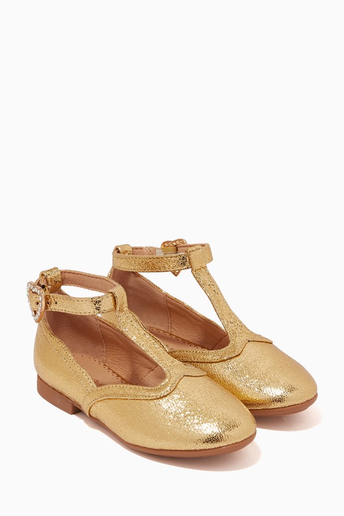 

Ashley Metallic Sandals, Gold