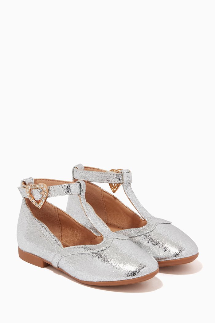 

Ashley Metallic Sandals, Silver