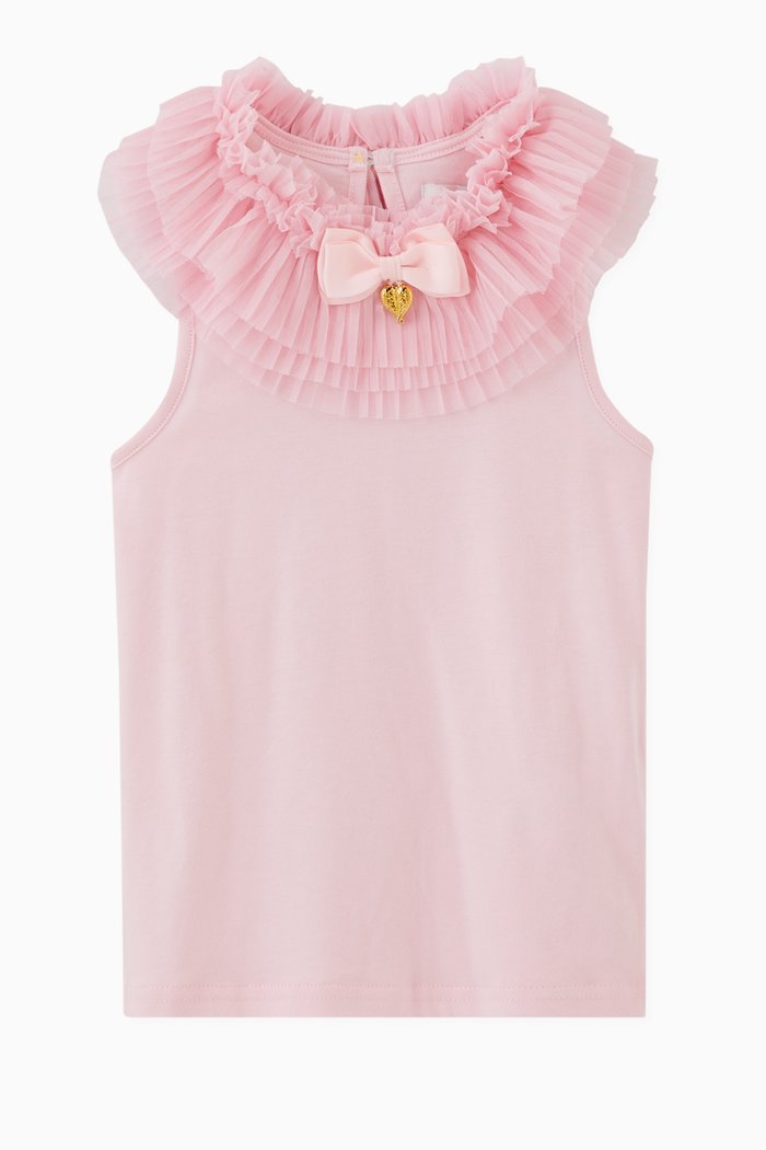 

Emery Sleeveless Shirt in Cotton, Pink