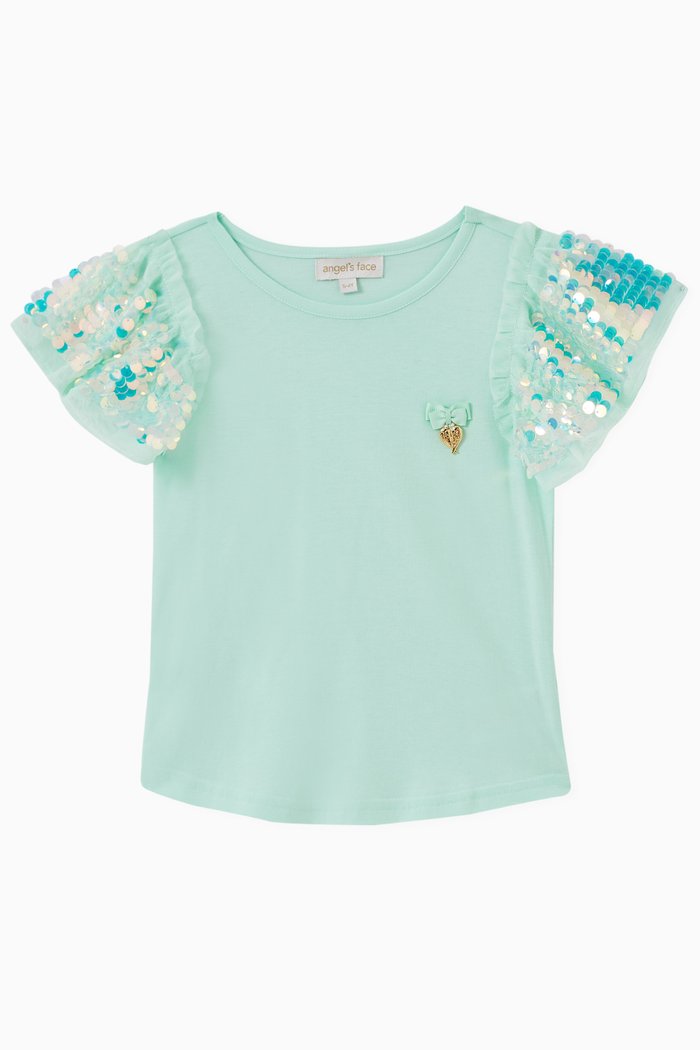 

Louise Top in Cotton Blend, Green