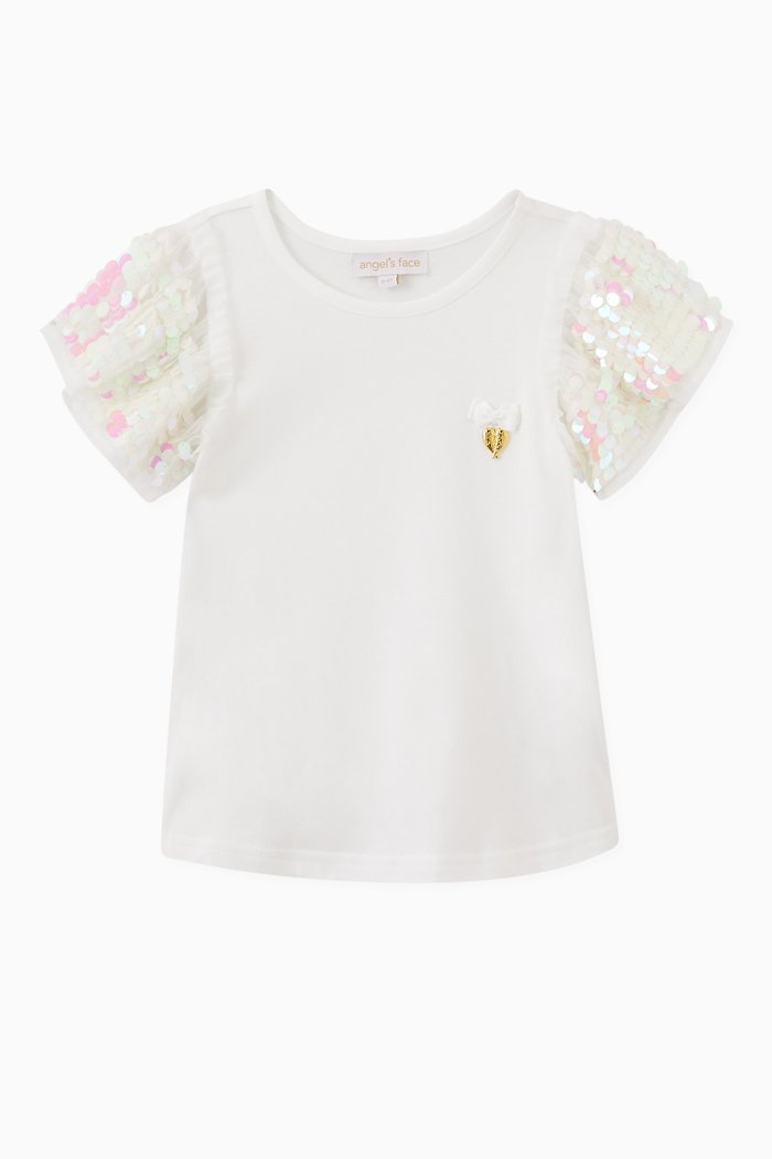 

Louise Snowdrop Top in Stretch Cotton Blend, White
