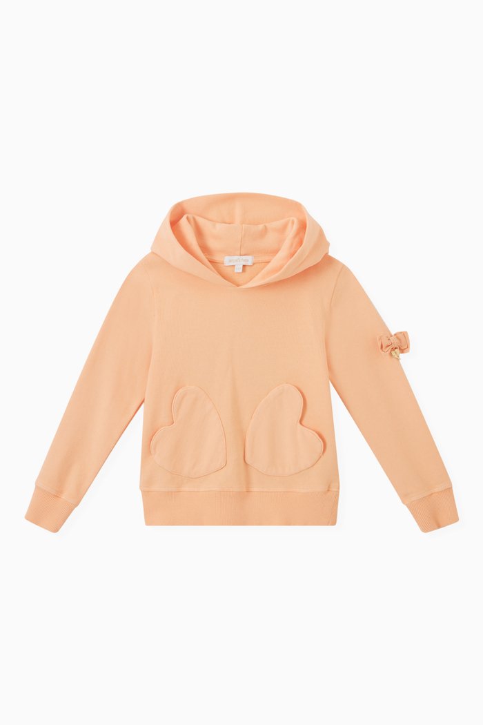

Lottie Hoodie in Cotton, Orange