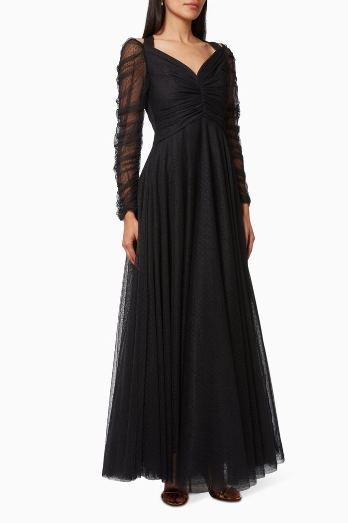 

Off Shoulder Gown, Black