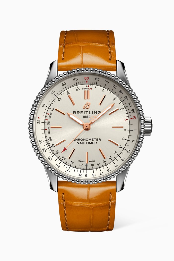 

Navitimer Automatic 35 with 18kt Red Gold, White