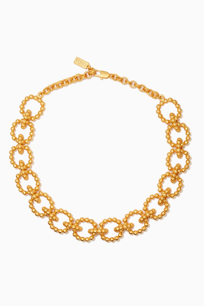 

Lei Choker Necklace in 24kt Gold-plated Brass