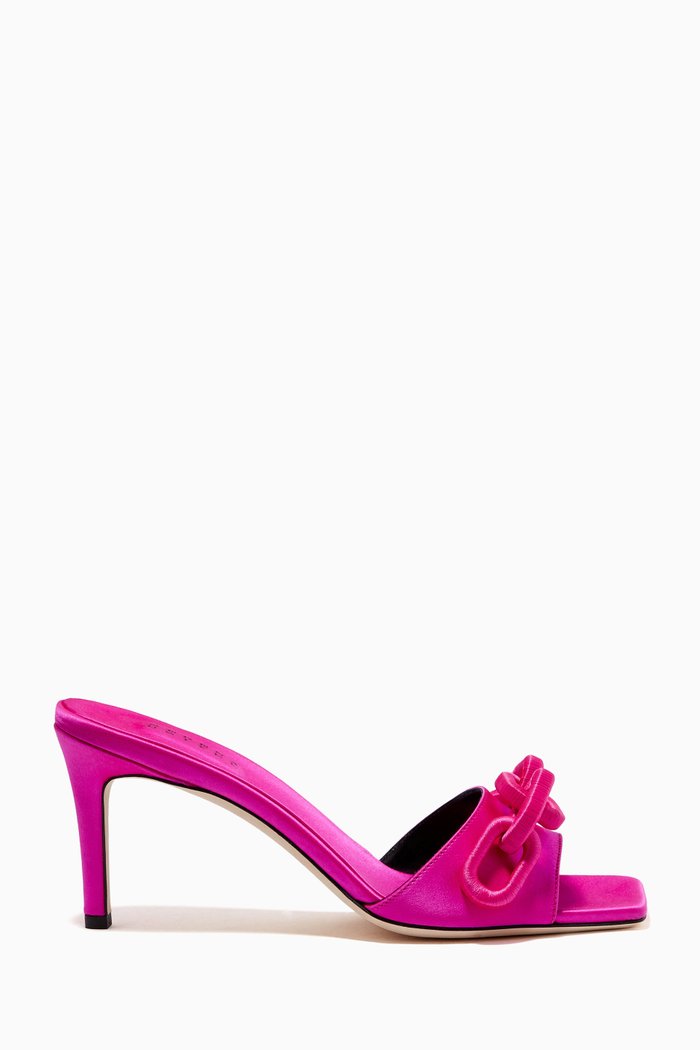

Catena 70 Sandals in Silk Satin, Pink