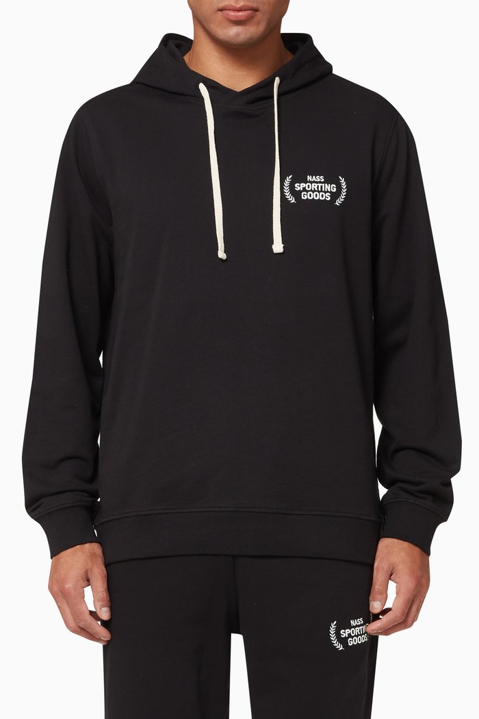 Kyoto Hoodie in Cotton, Black