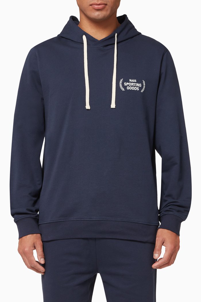 

Kyoto Hoodie in Cotton, Blue