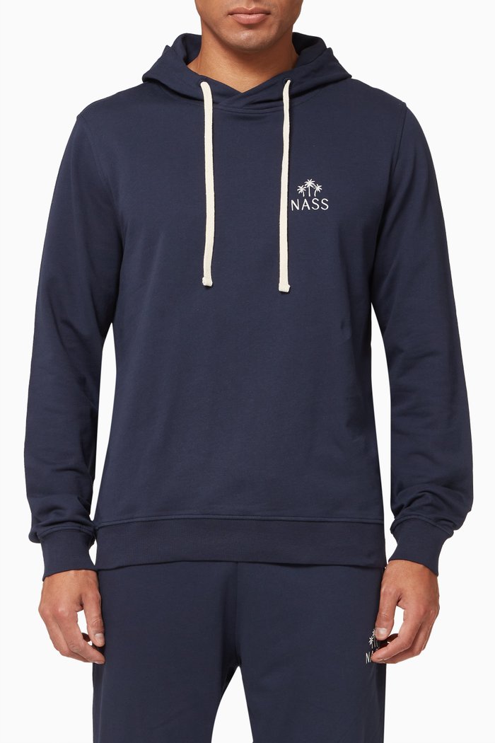 

San Jose Hoodie in Cotton, Blue