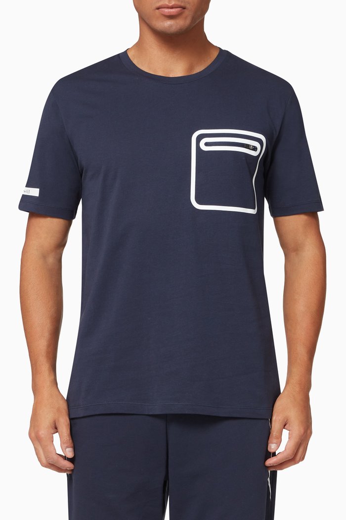 

Berlin T-shirt in Cotton Jersey, Blue