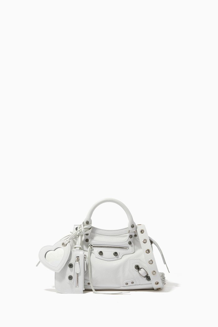 

Neo Cagole XS Shoulder Bag in Arena Lambskin, White