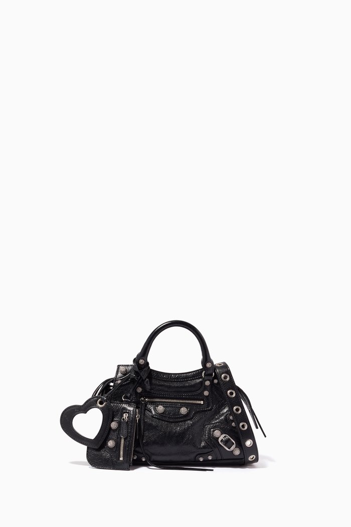 

Neo Cagole XS Shoulder Bag in Arena Lambskin, Black