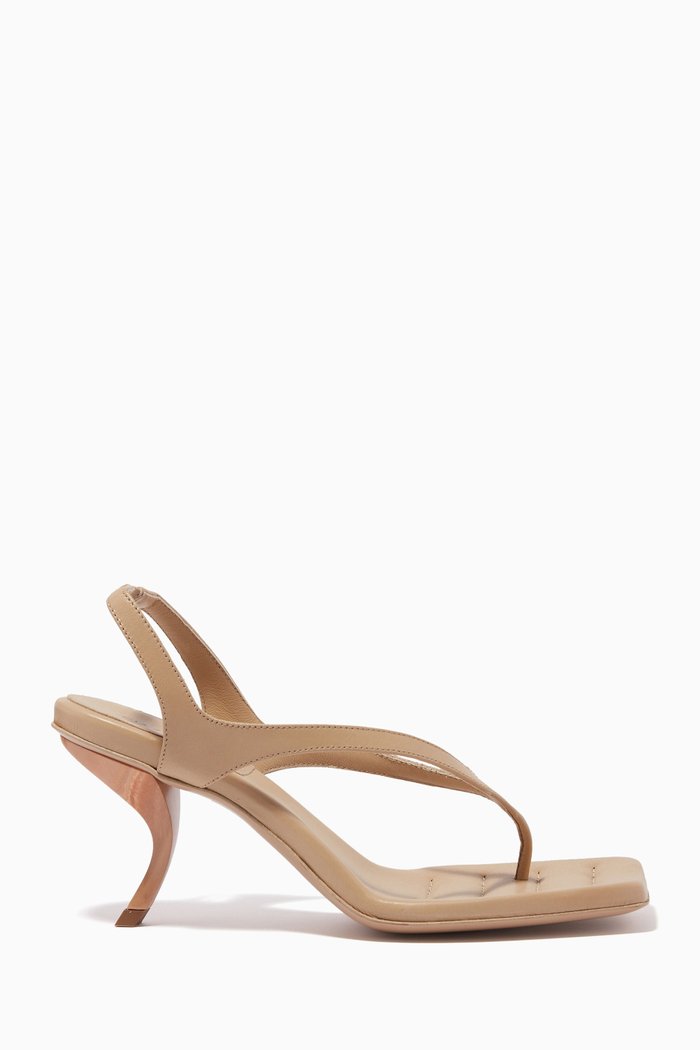 

x RHW Rosie 13 Thong Sandals in Leather, Neutral