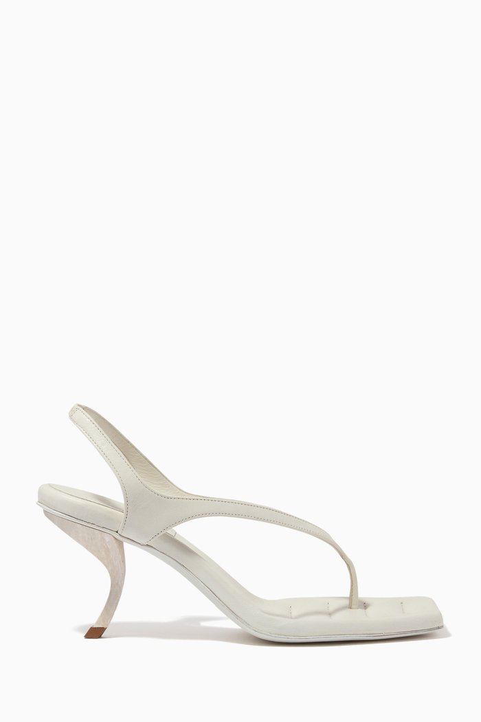 

x RHW Rosie 13 Thong Sandals in Leather, Neutral
