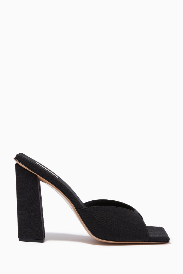 

x RHW Rosie 14 Mules in Linen, Black