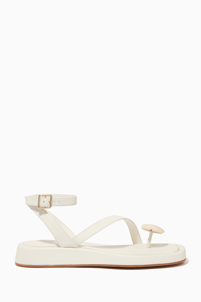 

x RHW Rosie 18 Sandals in Leather, Neutral