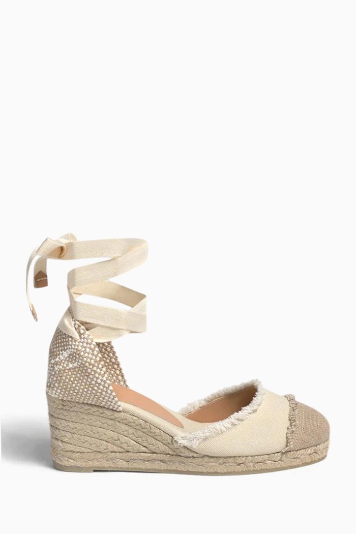 

Catalina Espadrille Wedges in Canvas, Neutral
