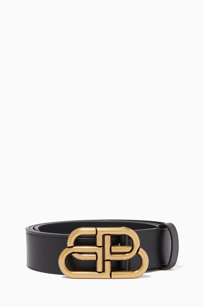 

BB Large Belt in Calfskin, Black