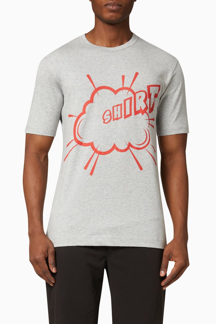 

Graphic T-shirt in Cotton Jersey, Grey