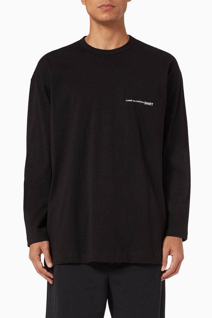 

Logo T-shirt in Cotton Jersey, Black