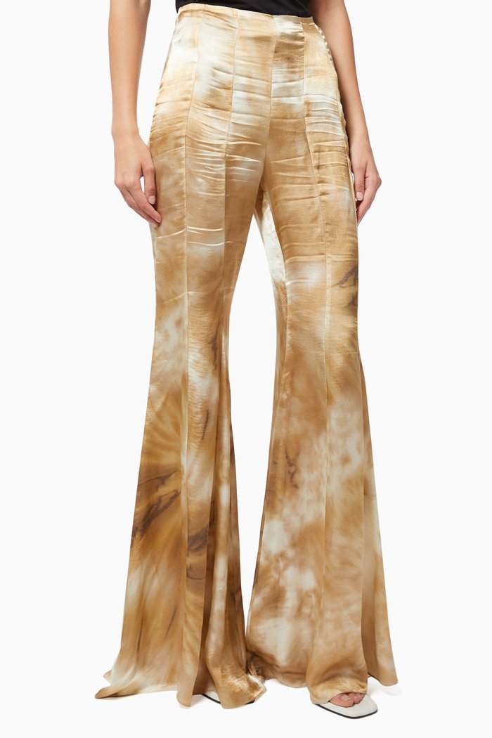 

Kylie Pants in Tie-dye Viscose Cupro, Neutral