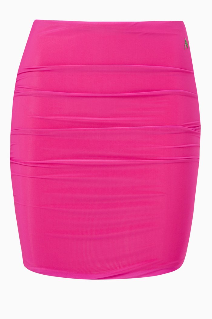 

Mini Skirt in Stretch Nylon, Red