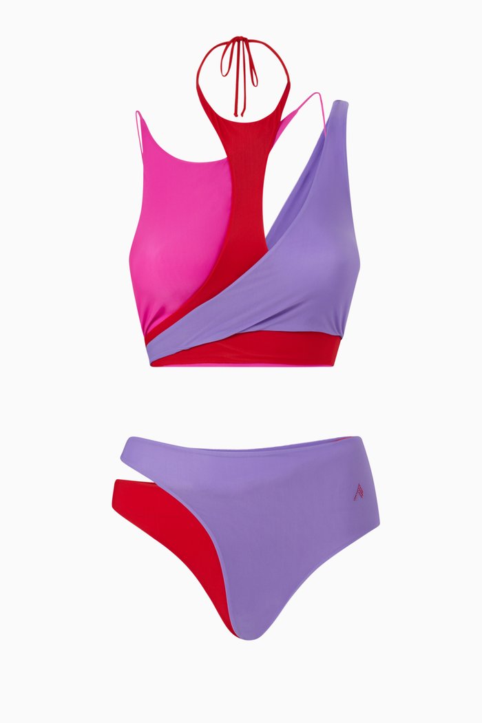 

Layered Bikini Set in Lycra, Multicolour