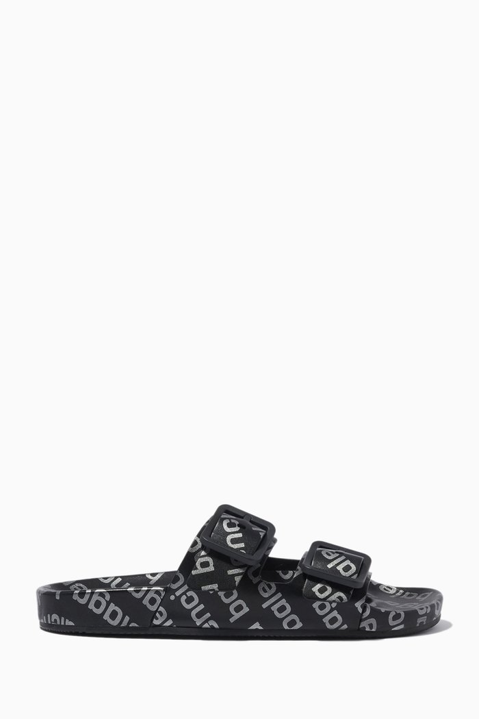 

Mallorca Flat Sandals Sheep Leather, Black