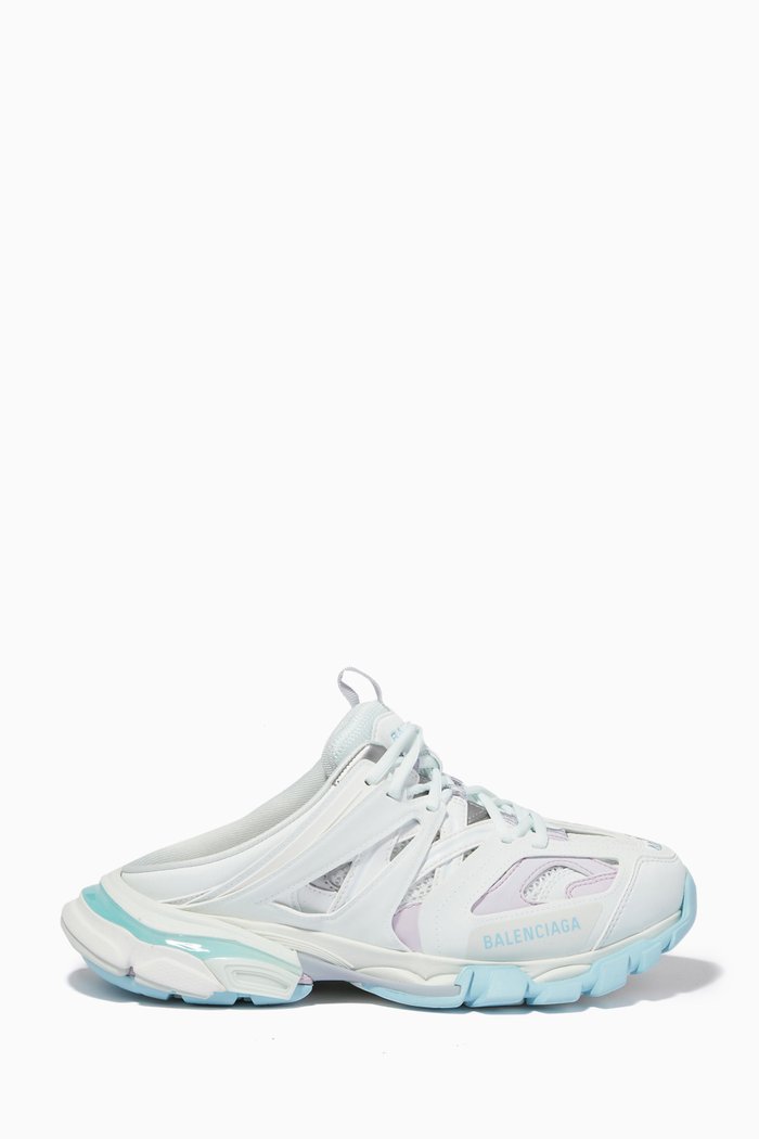 

Track Mules in Mesh & Nylon, Grey