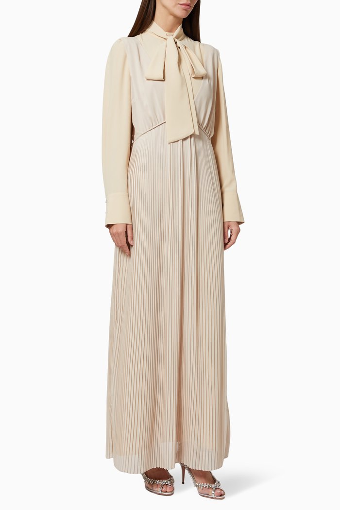 

Layered Midi Dress, Neutral