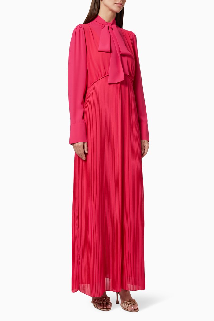 Layered Midi Dress, Pink