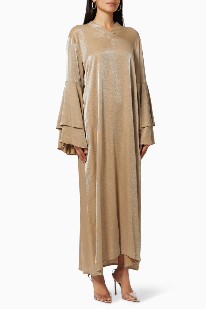 

Bell Sleeve Midi Dress, Neutral