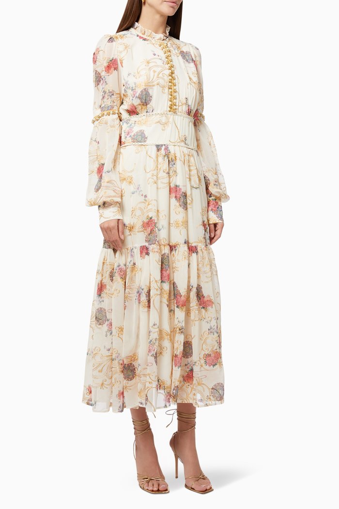 

Floral Tiered Dress, Multicolour