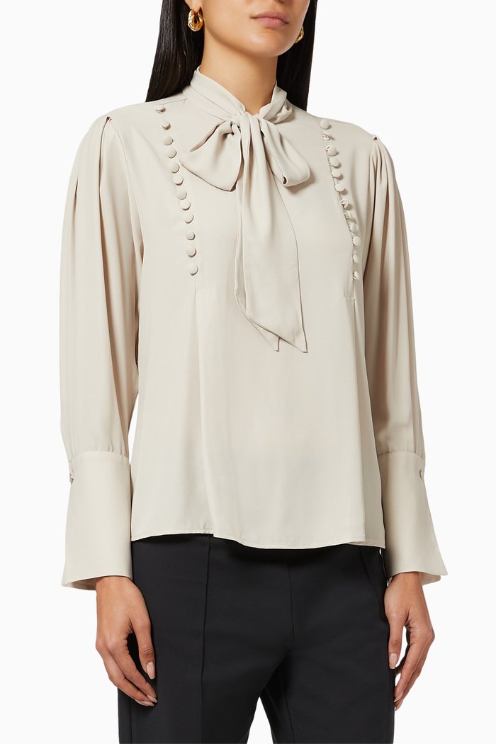 

Bow Blouse, Neutral