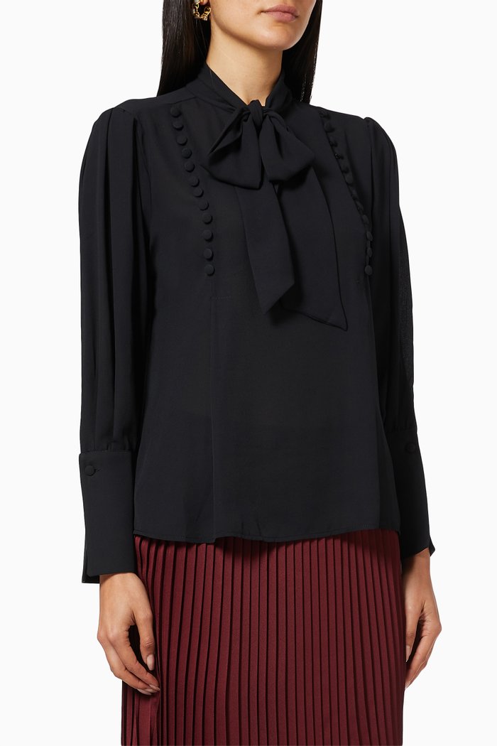 

Bow Blouse, Black