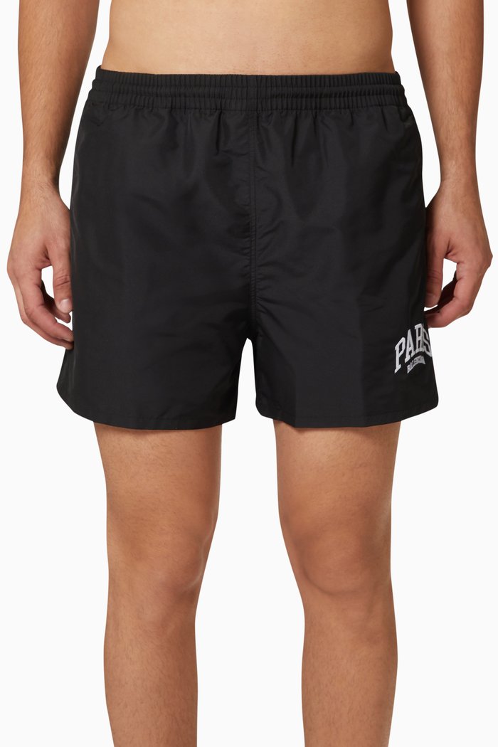 

Paris Swim Shorts in Nylon, Black