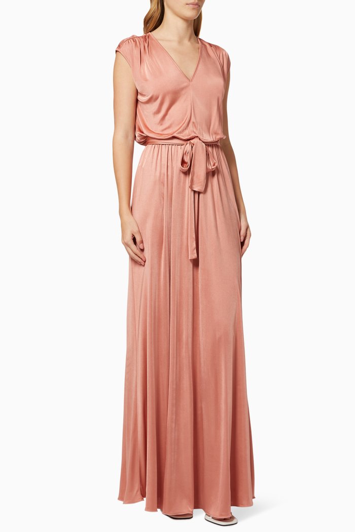 

Maxi Dress in Fluid Jersey, Pink