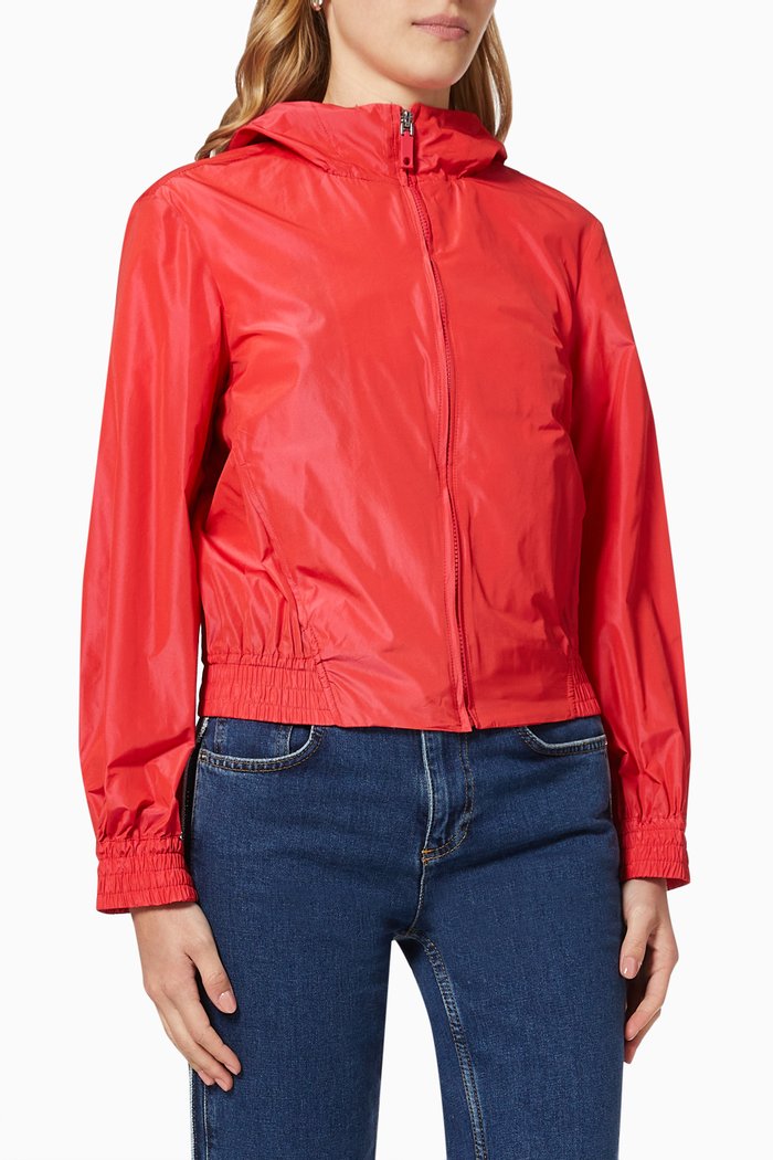 

Bomber Jacket in Technical-Taffeta, Red