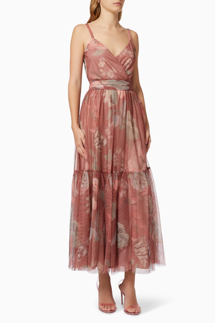 

Maxi Dress in Tulle, Pink