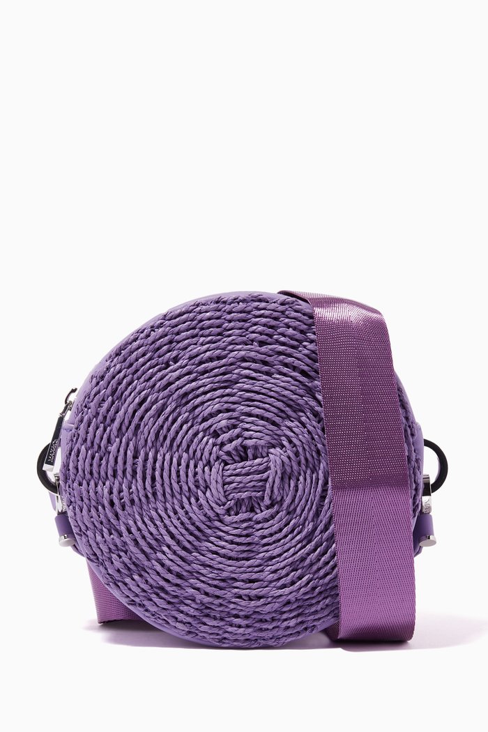 

Braided Dot Mini Shoulder Bag in Paper, Purple
