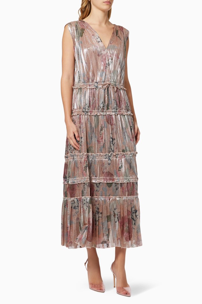 

Maxi Dress in Lurex Jersey, Pink