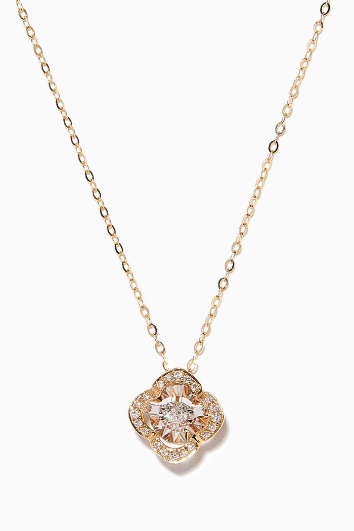 

Aviva Twirling Diamond Pendant Necklace in 18kt Gold