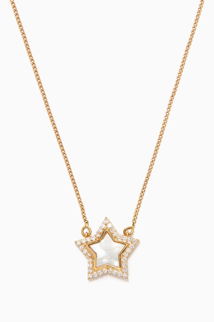 Nashira Diamond Necklace in 18kt Gold
